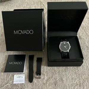 Movado Museum Men’s Watch w.Navy Blue Face